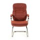 Кресло посетителя EasyChair 515 VL (T-9950) кожа коричневый