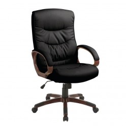 Кресло руководителя EasyChair 633 TR перфорированная кожа черный