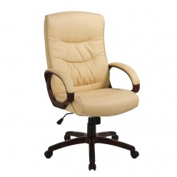 Кресло руководителя EasyChair 633 TR перфорированная кожа бежевый