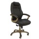 Кресло руководителя EasyChair CS-630Е кожа черный