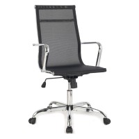 Кресло руководителя EasyChair 706 T net кожа черный