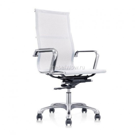 Кресло руководителя EasyChair 702 T net кожа белая