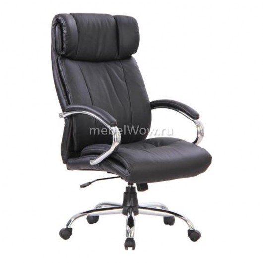 Кресло руководителя EasyChair CS-834E/AL-3 кожа черный