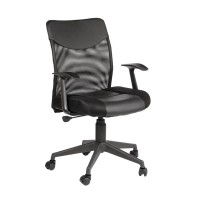 Кресло руководителя EasyChair 631 TTW Low сетка/ткань черный