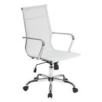 Кресло руководителя EasyChair 706 T net кожа белый