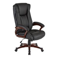Кресло руководителя EasyChair 632 TR перфорированная кожа черный