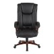 Кресло руководителя EasyChair 632 TR перфорированная кожа черный