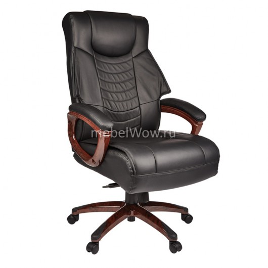 Кресло руководителя EasyChair 636 ML кожа черный