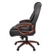 Кресло руководителя EasyChair 636 ML кожа черный