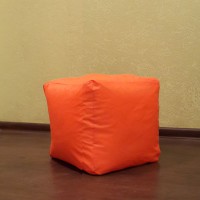 Пуф DreamBag Куб оксфорд оранжевый