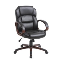 Кресло руководителя EasyChair 634 TR перфорированная кожа черный