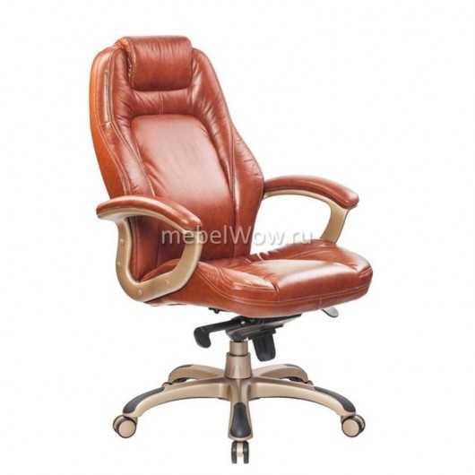 Кресло руководителя EasyChair CS-630Е кожа коричневый