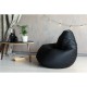 Кресло-мешок DreamBag L фьюжн черный