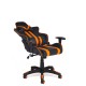 Кресло компьютерное TetChair ICAR экокожа черный/оранжевый