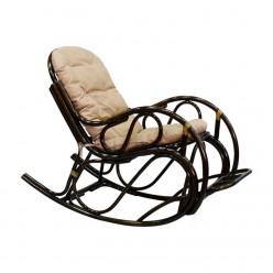 Кресло-качалка с подножкой Classic Rattan Promo 05/17 Б Promo темно-коричневый