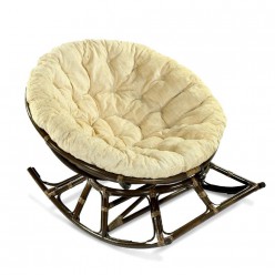 Кресло-качалка Classic Rattan Papasan 23/03 Б темно-коричневый