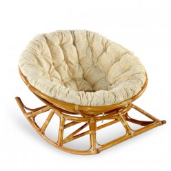 Кресло-качалка Classic Rattan Papasan 23/03 К коньячный