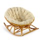 Кресло-качалка Classic Rattan Papasan 23/03 К коньячный