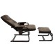 Кресло для отдыха с пуфом GoodWood TXCC-03+TXWQM-7 темно-коричневый