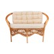 Диван Classic Rattan Melang 1305С К коньячный