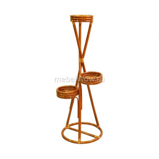 Подставка под цветы Classic Rattan 15/26 К коньячный