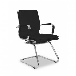 Кресло посетителя College XH-635AV/Black экокжа черный