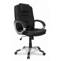 Кресло руководителя College BX-3552/Black экокожа черный