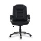 Кресло руководителя College BX-3552/Black экокожа черный
