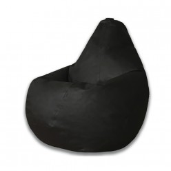 Кресло-мешок DreamBag L экокожа черный
