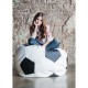 Кресло-мешок DreamBag Мяч экокожа бело-черный