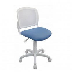 Кресло детское Бюрократ CH-W296NX/26-24 ткань белый/голубой