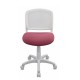 Кресло детское Бюрократ CH-W296NX/26-31 ткань белый/розовый