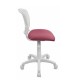 Кресло детское Бюрократ CH-W296NX/26-31 ткань белый/розовый