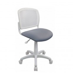 Кресло детское Бюрократ CH-W296NX/15-48 ткань белый/серый