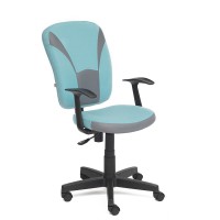 Кресло оператора TetChair OSTIN ткань голубой/серый