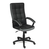 Кресло руководителя TetChair TRENDY экокожа/ткань черный/серый