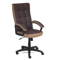 Кресло руководителя TetChair TRENDY экокожа/ткань коричневый/бронза