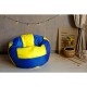 Кресло-мешок DreamBag Мяч Волейбольный оксфорд синий/желтый