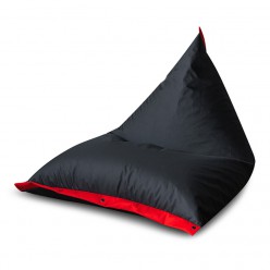 Кресло-мешок DreamBag Пирамида оксфорд черный/красный