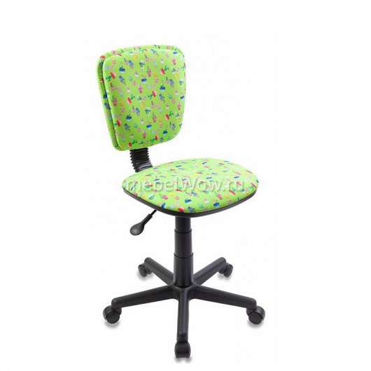 Кресло детское Бюрократ CH-204NX/CACTUS-GN ткань зеленый Кактусы