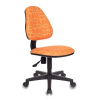 Кресло детское Бюрократ KD-4/GIRAFFE ткань оранжевый Жираф