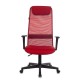 Кресло руководителя Бюрократ KB-8 сетка/ткань красный