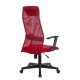 Кресло руководителя Бюрократ KB-8 сетка/ткань красный