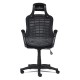 Кресло руководителя TetChair TASKY сетка/ткань черный/серый