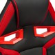 Кресло компьютерное TetChair JetCar экокожа черный/красный