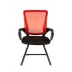 Кресло посетителя Chairman 969 V сетка/ткань красный/черный