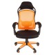 Кресло геймерское Chairman GAME 12 сетка/ткань оранжевый/черный