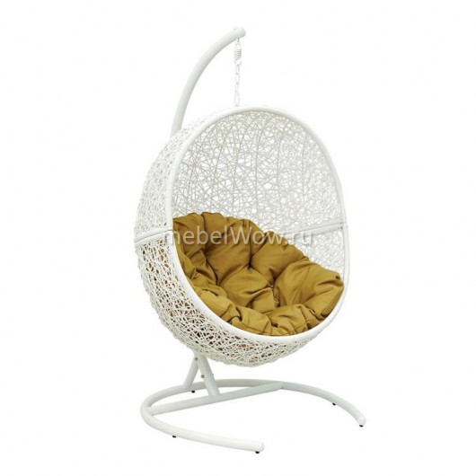 Кресло подвесное FlyingRattan LUNAR WHITE Y0068KD (W) белый