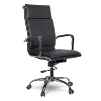 Кресло руководителя College CLG-617 LXH-A Black экокожа черный