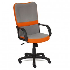 Кресло руководителя TetChair СН757 ткань серый/оранжевый